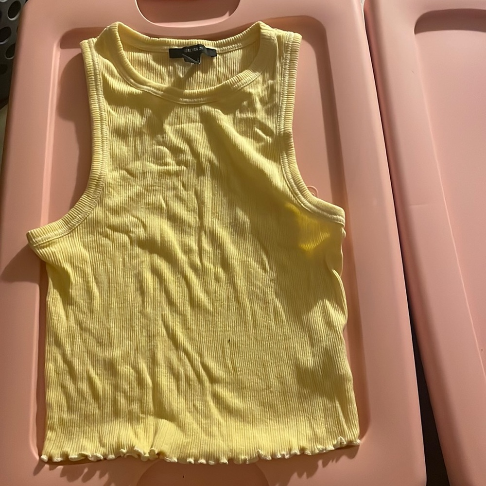 yellow forever 21 top